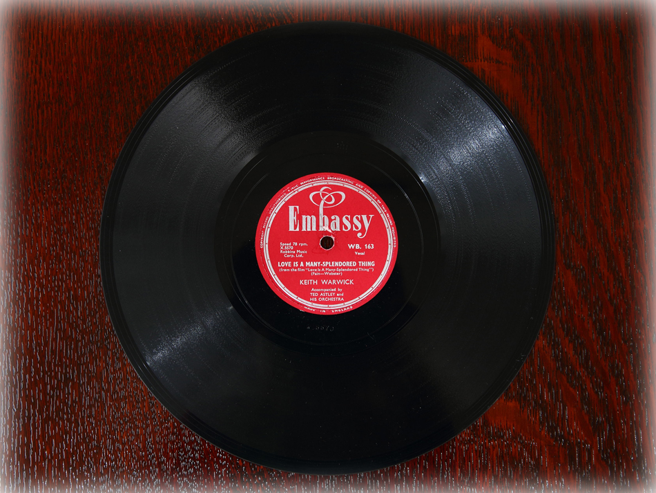 SPレコード盤　10インチ25cm ～KEITH WARWICK ～