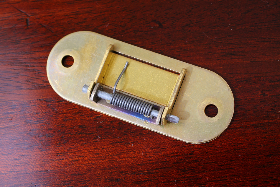 真鍮製バタフライキーロックセット/ロールトップデスク用　80×37