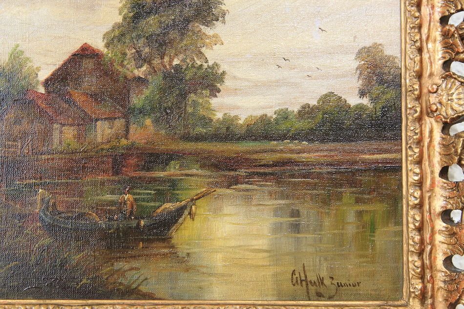 Mill Pond / Oil painting