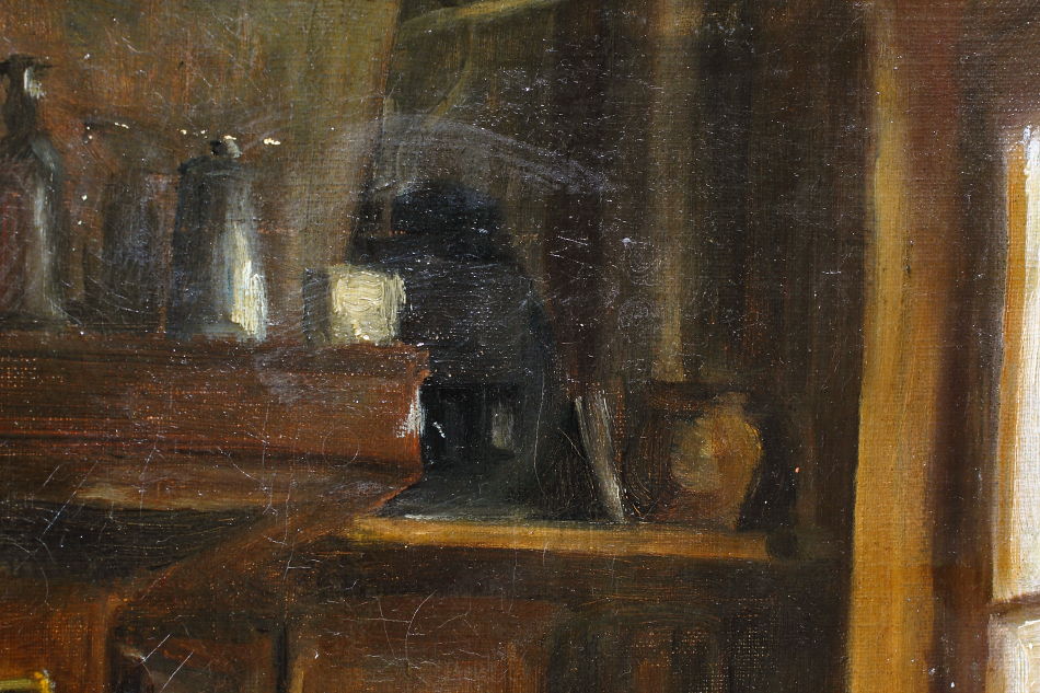 Woman in Interior / Oil Painting