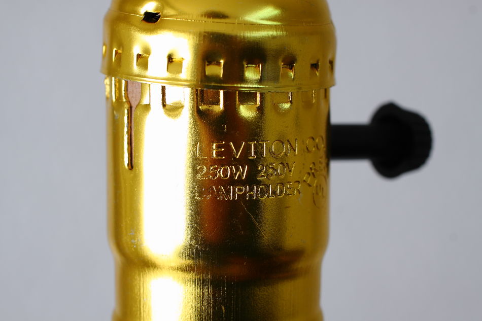 レビトンLEVITON ブラスターンノブスイッチ ソケットランプ