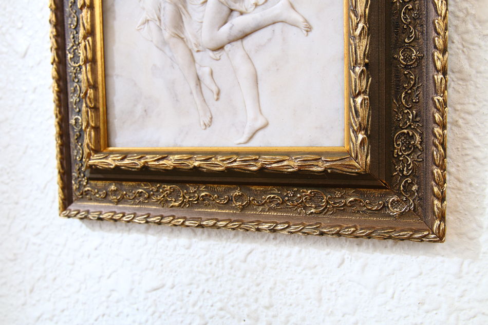 A mythical design of two dancers / plaque picture