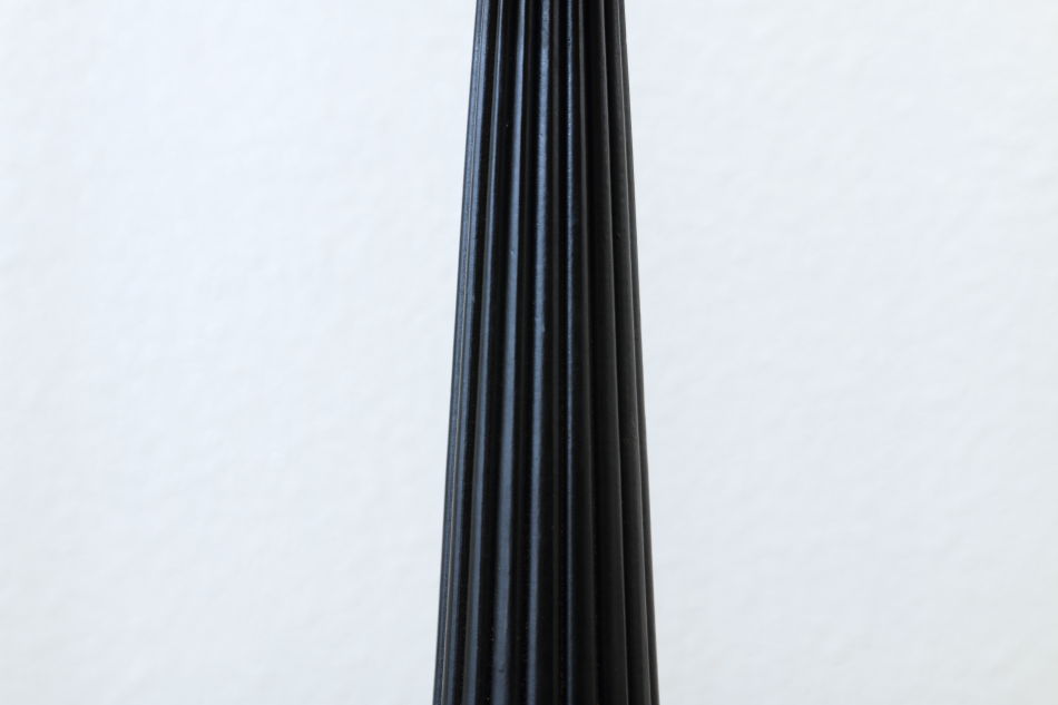 ロココスタイル ブラックフルーティングピラー/モリス・ウィローボウ テーブルランプ